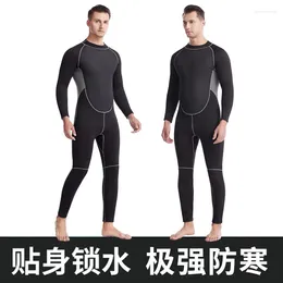 Women's Swimwear 3MMExplosive Wetsuit Men's One-piece Cold-proof Thickened Warm Swimsuit Surfing