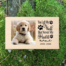 Personalized pet po customization name dog or cat remains ashes pet commemorative gift dog memory wooden box 240521