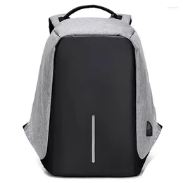 Backpack Men's 15-inch Laptop Men USB Charging Travel School Bag For Back Pack Multifunction Anti-Theft