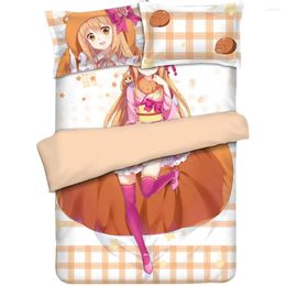 Bedding Sets MGF HOME Himouto! Umaru-chan Cute Girl Bed Sheet Quilt Cover Anime Set 4pcs