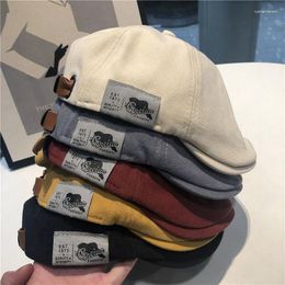 Berets Cotton Peaky Blinders Caps For Men Hats British Western Style Ivy Cap Classic Winter Woman Vintage Linen Bere