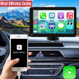 7Inch Car Radio Multimedia Video Player Touch Screen Wireless Apple CarPlay Tablet Android Auto Stereo Bluetooth Navigation