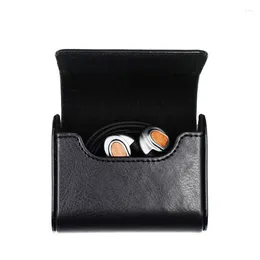 Storage Bags Magnetic PU Leather Case For Earphone Bag Box Headphones Portable Headphone Sundries Accessories Headset