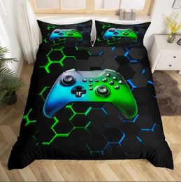 Bedding sets Watercolour Cartoon Basketball Print Set Duvet Cover for Kid Teen Boys Sports Quilt with 2 casesFull Size H240521 1VUA