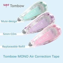 Japanese Tombow MONO Air Mute Correction Tape Transparent Color 10m Large Capacity Replaceable Refill Student Stationery 240522