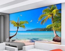 Wallpapers Landscape Wallpaper Murals Sea View Tree 3d Modern For Living Room Non Woven