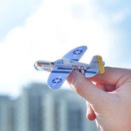 10cm EVA Foam Hand Throw Aeroplane Toy Aircraft Flying Glider Planes Model Toys Children Outdoor Fun Toys Random Style