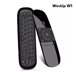 Keyboards Wechip W1 Air Mouse 2.4G Wireless Keyboard Remote Control Ir Learning 6-Axis Motion Sense For Smart Tv Android Box Pc Drop D Ot4Fk