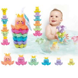 Bath Toys Baby bath toy Colourful water wheel bathtub suction cup bathtub water spray game set baby shower nozzle toy d240522