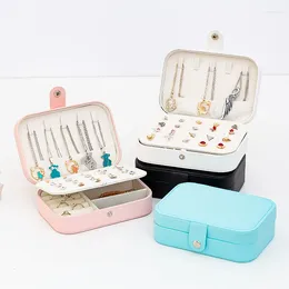 Jewellery Pouches Portable Storage Box Travel Organiser Case Earrings Necklace Ring