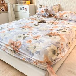 Bedding sets Cotton Fitted Sheet without case 100% High Quality Suitable for Single and Couple Bed Breathable Soft 16 Sizes 1 PC H240521 KXRB