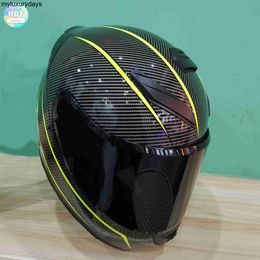DOT Approved arai motorcycle helmet unisex top quality certified motorcycle helmet full helmet carbon fiber pattern motorcycle sports car equipped with Bluetooth