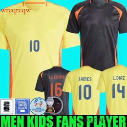 24/25 CoLUmBIa JAMES Soccer Jerseys Kids Kit 2025 Football Shirt Home Away Set Camisetas 2024 D.VALOYES ARANGO C. CHUCHO CUADRADO