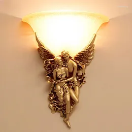 Wall Lamps Creative Retro Lamp Angel Bracket Light TV Background