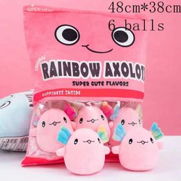 Plush Dolls New Cavai Animal Ball Pudding Candy Bag Pillow Plush Fill Mini Doll Donut Boba Milk Tea Bat Newt Cat Nap Plush H240521 1MYT