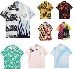 Mens t shirt beach shirt Designer Shirts Summer Short Sleeve Casual Shirts Inverted Triangle Loose Polos Beach Style Breathable Tshirts Top Clothing Multi Styles