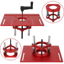 HOT-Router Lift 65Mm Universal Trimming Machine Router Lift Table Base For Woodworking Table Saw Base Tool