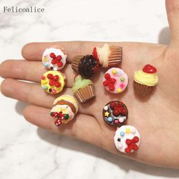 5pcs Cake Model Simulation Food Figurine Pretend Play Kitchen Toys Toy Dinner Doll House Accessories Kids Gift