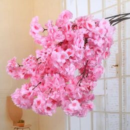 Decorative Objects Figurines Artificial cherry blossoms silk flowers blossom branches wedding arch decorations hotel events living rooms home decor H240521 5H5T