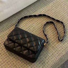Channelly Bag Square Fat Bag Pleated Cowhide Thick Chain Bag Diamond Grid Single Shoulder Crossbody Bag Genuine Leather Bag Channelbags 930