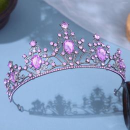 Headpieces 15 Colours Crystal Crown Tiara Rhinestone Prom Diadem Bridal Wedding Hair Accessories Jewellery For Women Bride