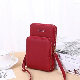 Shoulder Bags 1 PCS Ladies Mini Bag Small Messenger Phone PU Leather Wallet Fashion Portable Card Case