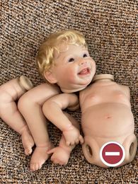 Dolls Cute Harper Reborn Baby Girl with blonde hair soft all over touching silicone vinyl visible vein skin lifelong doll S2452201 S2452201 S2452201 S2452201