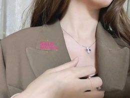 Original 1to1 Van C-A version V-gold High clover necklace laser platinum female light luxury collarbone chain live streaming product Seiko2F6C 0ZD6