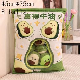 Plush Dolls New Cavai Animal Ball Pudding Candy Bag Pillow Plush Fill Mini Doll Donut Boba Milk Tea Bat Newt Cat Nap Plush H240521 W8Z0