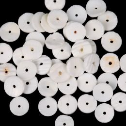 Natural White Shell Mother Of Pearl Seashell Round Shape Spacer Beads For Jewellery Making DIY Bracelet Necklace Handmade 4/6/8mm