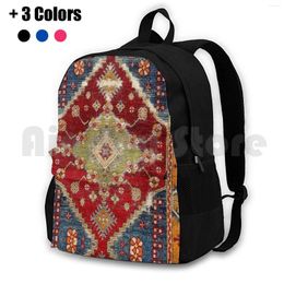 Backpack ? Al Southwest Anatolian Rug Print Outdoor Hiking Waterproof Camping Travel Vintage Carpet Persian Tribal