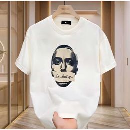 Designer's seasonal new American hot selling summer T-shirt for men's daily casual letter printed pure cotton top 2RBR