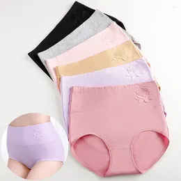 Women's Panties Cotton Elastic High Waist Underwear Abdominal Plus Size Briefs Girls Female Seamless Underpants Sexy Lingerie