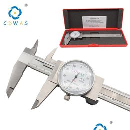 Vernier Callipers Calliper 0-150Mm 0.01Mm Dial S High Precision Industry Stainless Steel Shockproof Metric Measuring Tool 210810 Drop De Dhyue