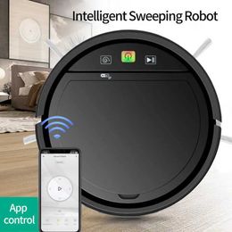 Robotic Vacuums 2024 New Super Quiet Automatic 3-in-1 Cleaner Timed APP Remote Control Intelligent Sweeping Robot Suction Sweeping and Mopping J240518