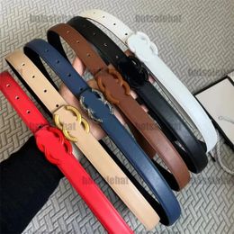2024 Thin designer belt quiet luxury belts for women designer mens belts metal buckle ceinture luxe formal lady dress waistband black womens belt fashion cintura