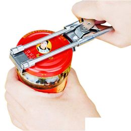 Openers Adjustable Jar Bottle Stainless Steel Can Opener Mtifunction Kitchen Accessories Gadgets Tools Drop Delivery Home Garden Dini Dhmma