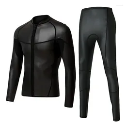 Women's Swimwear Smoothskin Triathlon Jacket Wetsuit Top Front Zipper And Pants Sunscreen Surfing