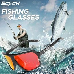 Outdoor Eyewear Scvcn Fishing Sunglasses Square Polarized UV400 Glasses For Men Women Driving Golf Running Cycling