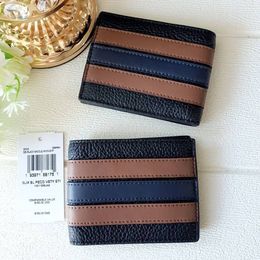 Mens Short luxury Designer sacoche wallet embossed stripe purse package Cardholder Organiser coin purses womens real leather wallets keychain key pouch passport