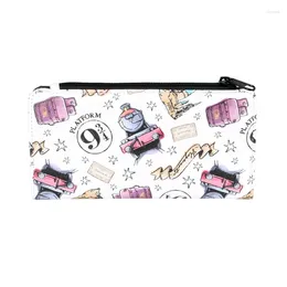 Wallets Cute Cartoon Print Long Wallet Casual PU Leather Coin Purse Women's Stylish Card Holder & Organiser