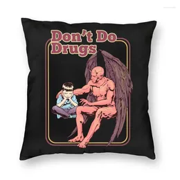 Pillow Good Lucifer Slogan Throw Case Home Decorative Custom Satan Quote Don't Do Cover 45x45 Pillowcover For Sofa