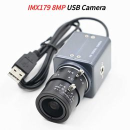 Webcams IMX179 high-definition USB camera 8MP mini shell network camera with 5-50mm 2.8-12mm variable CS lens plug and play 3264x2448 Windows Linux Android J240518