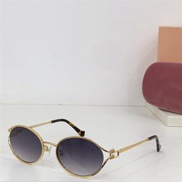 New fashion design lady oval shape sunglasses 52Y exquisite metal frame simple and elegant style versatile outdoor UV400 protection eyewear