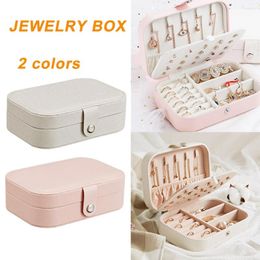 Storage Bags Travel Jewellery Box Organiser Leather Jewellery Ornaments Case Home Girl Gift Holder Necklace 2