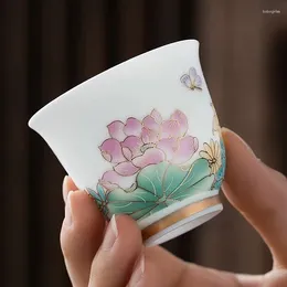 Cups Saucers Hand Paint Single Tea Cup Master Jingdezhen Ceramic Household Mug Porcelain Teacups