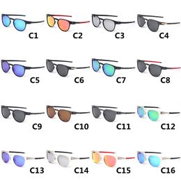 Sports Glasses Fashion Polarized Sunglasses Men and Women Fashion Retro Round Frame Sun Glasses Metal Eyewear Riding Driving Driver Sunglass With Bags