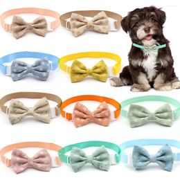 Dog Apparel 30/50 Pcs Accessories For Small Dogs Collar Bow Ties Necktie Cute Bowknot Puppy Cat Grooming Pet Supplies Tie