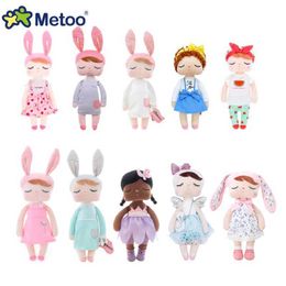 Dolls Original Metoo Doll Collection Angela Fill Doll Curled Angel Fruit Dress up Wedding Plush Toys Baby Gifts S2452203