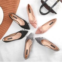 Casual Shoes Flats Women Zapatos De Mujer Pointed Toe With Bow For Ballet Flat Foldable Ladies Woman